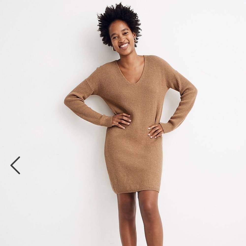NWT Madewell | Relaxed V-Neck Sweater Dress